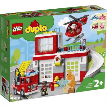 Конструктор детский LEGO DUPLO ПОЖАРНАЯ ЧАСТЬ И ВЕРТОЛЁТ Конструктор детский LEGO DUPLO ПОЖАРНАЯ ЧАСТЬ И ВЕРТОЛЁТ