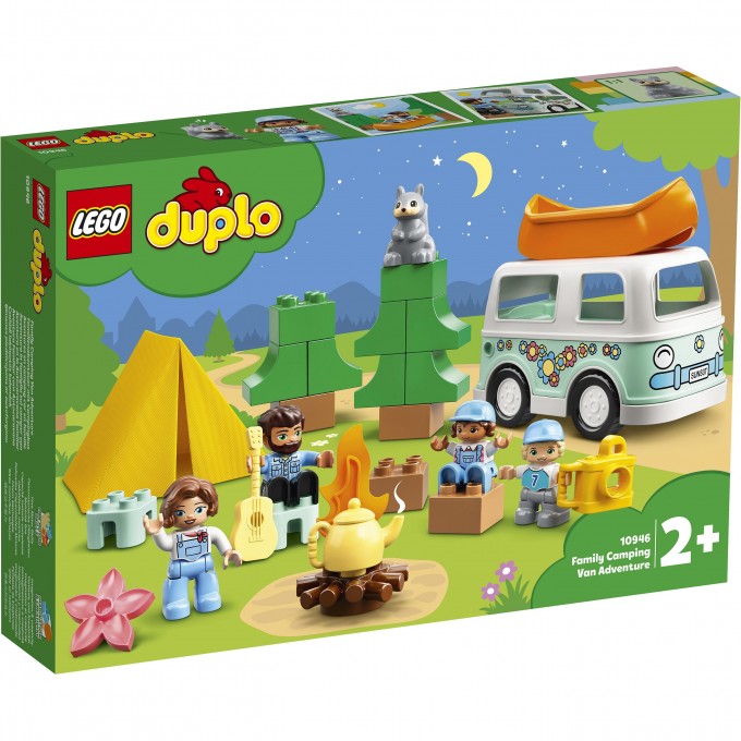 Конструктор детский LEGO DUPLO СЕМЕЙНОЕ ПРИКЛЮЧЕНИЕ НА МИКРОАВТОБУСЕ 10946