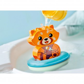 Конструктор LEGO DUPLO "ПРИКЛЮЧЕНИЯ В ВАННОЙ: КРАСНАЯ ПАНДА НА ПЛОТУ"