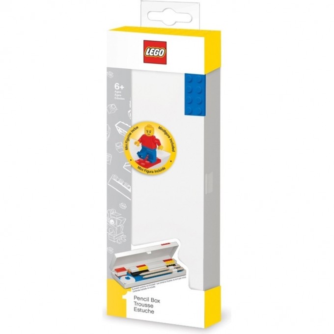 Пенал LEGO CLASSIC, синий, с минифигуркой Classic 52609L 1940425